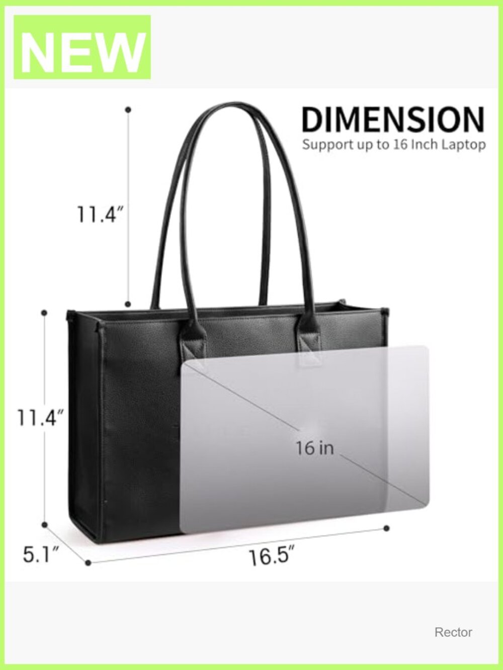 Oversize Pu Leather Tote Bag Weekender Shopper Handbag Purses Top Handle - Picture 4 of 6